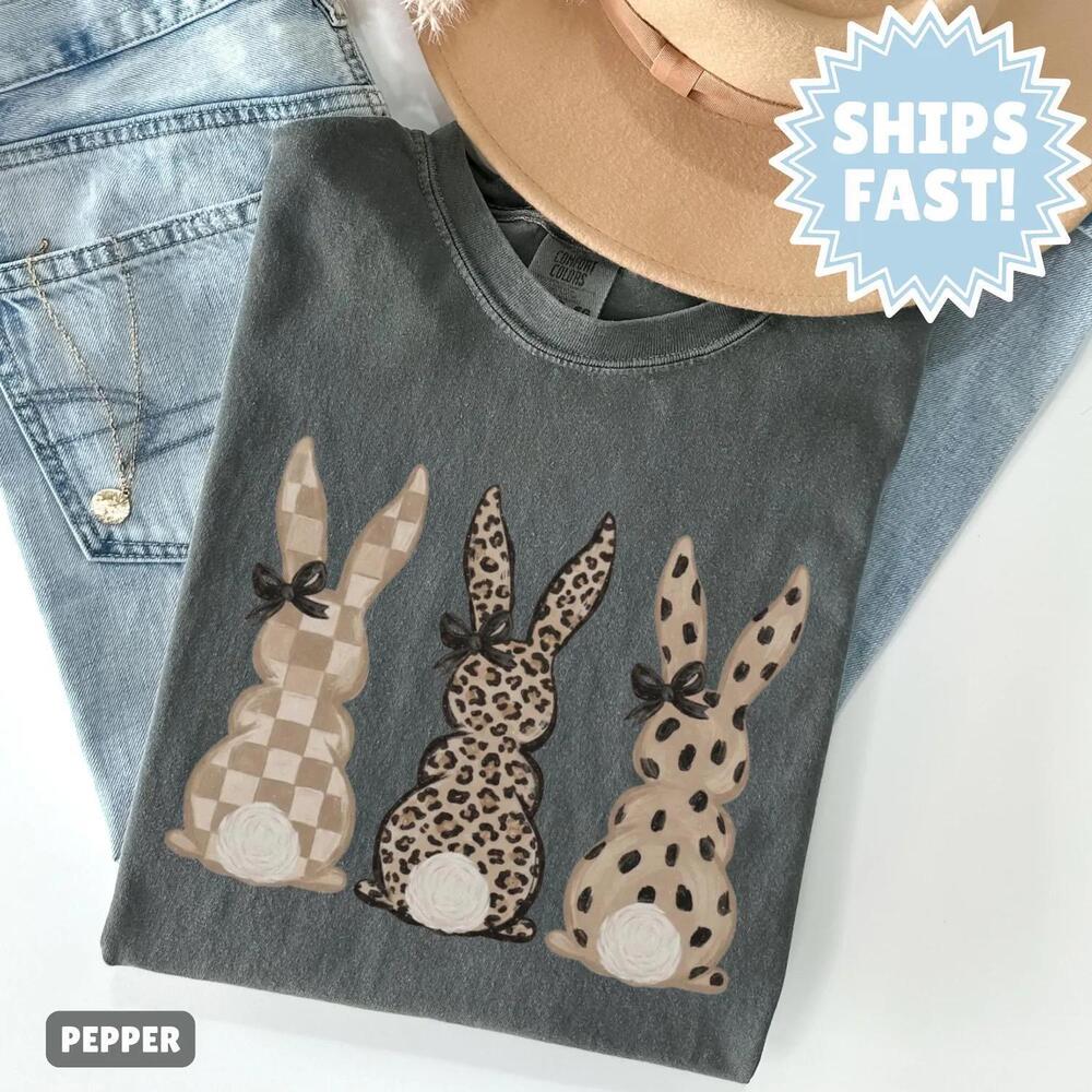 S Easter Bunny Shirt Coquette Rabbit T-Shirt Spring Easter Tee